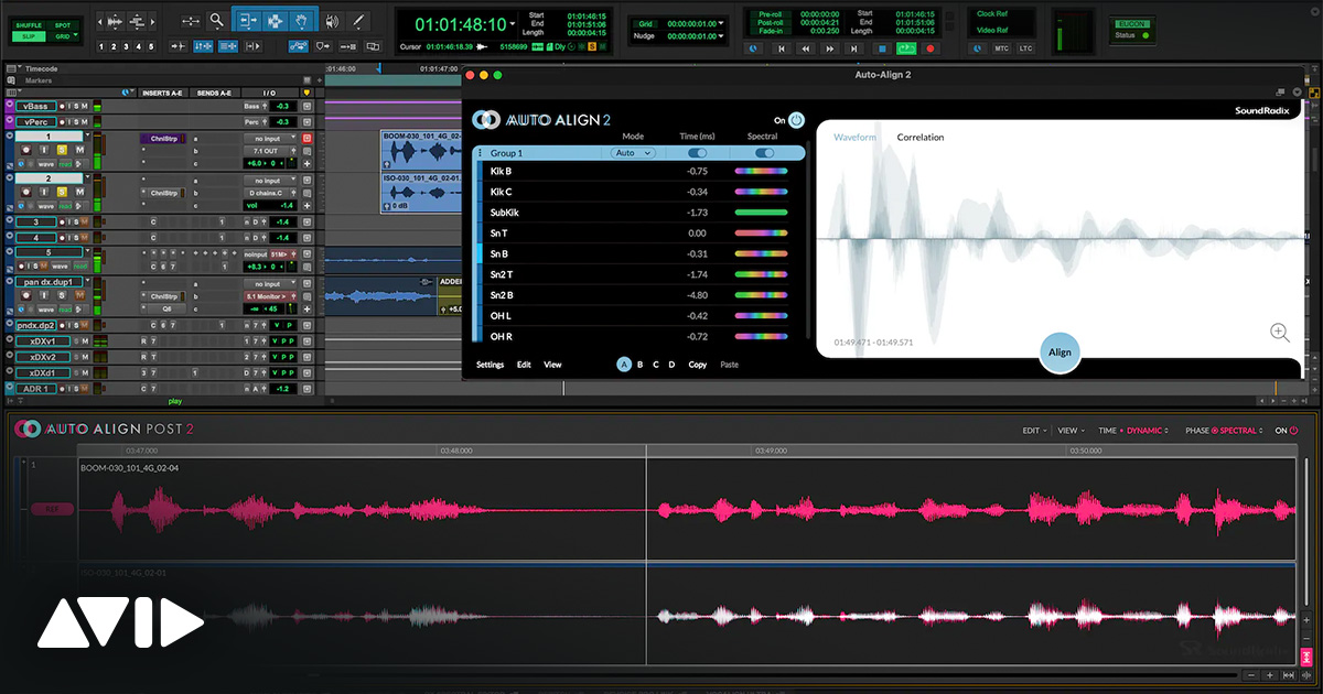 SOUND RADIX AUTO-ALIGNとAUTO-ALIGN POST ARA 2 サポート
