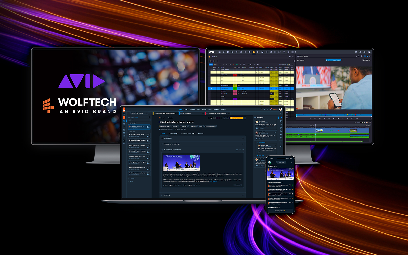 Avid x Wolftech Empowering digital-first, story-driven newsroom collaboration image